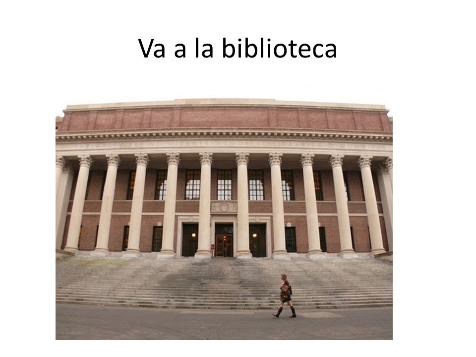 Va a la biblioteca