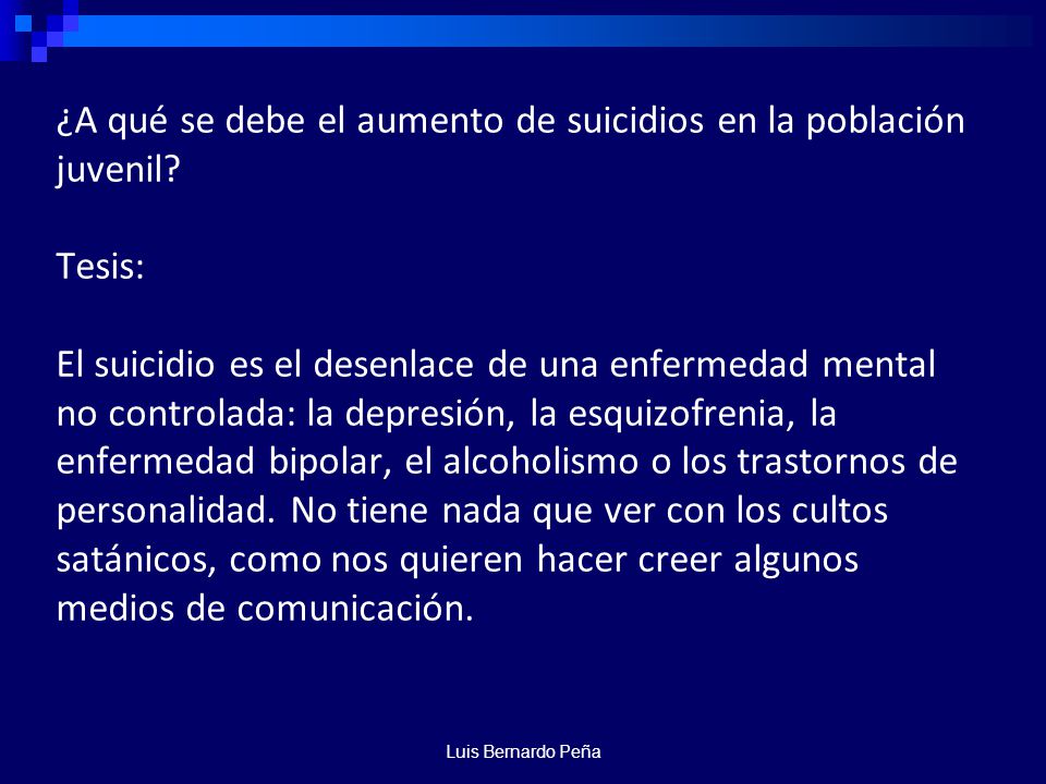 ¿A qué se debe el aumento de suicidios en la población juvenil