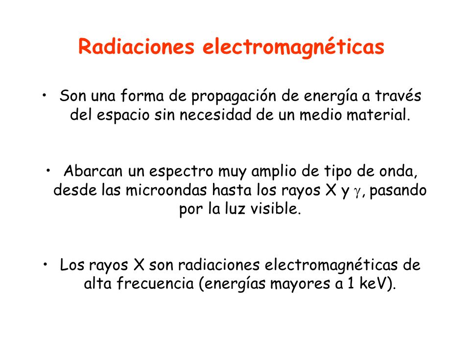 Radiaciones electromagnéticas
