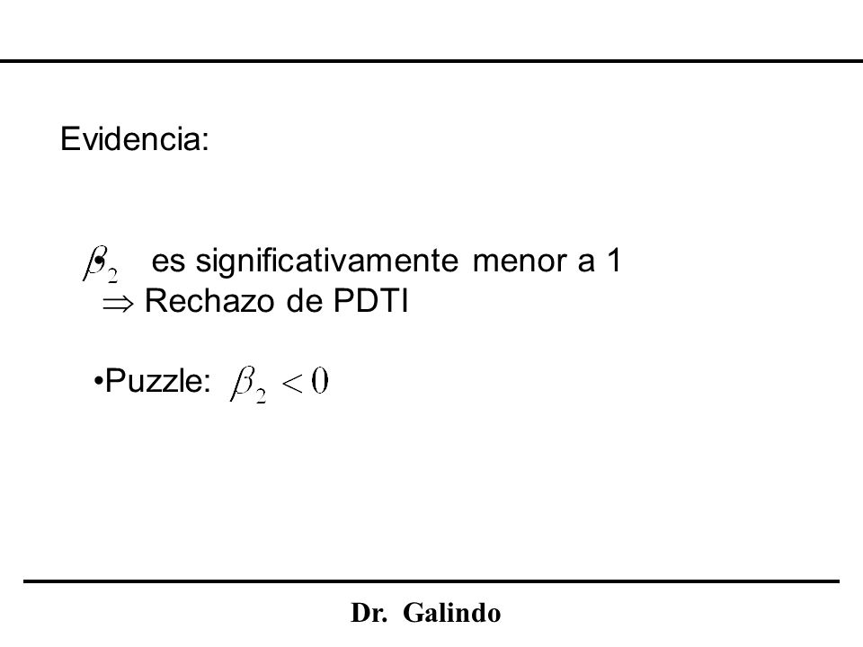 es significativamente menor a 1  Rechazo de PDTI Puzzle: