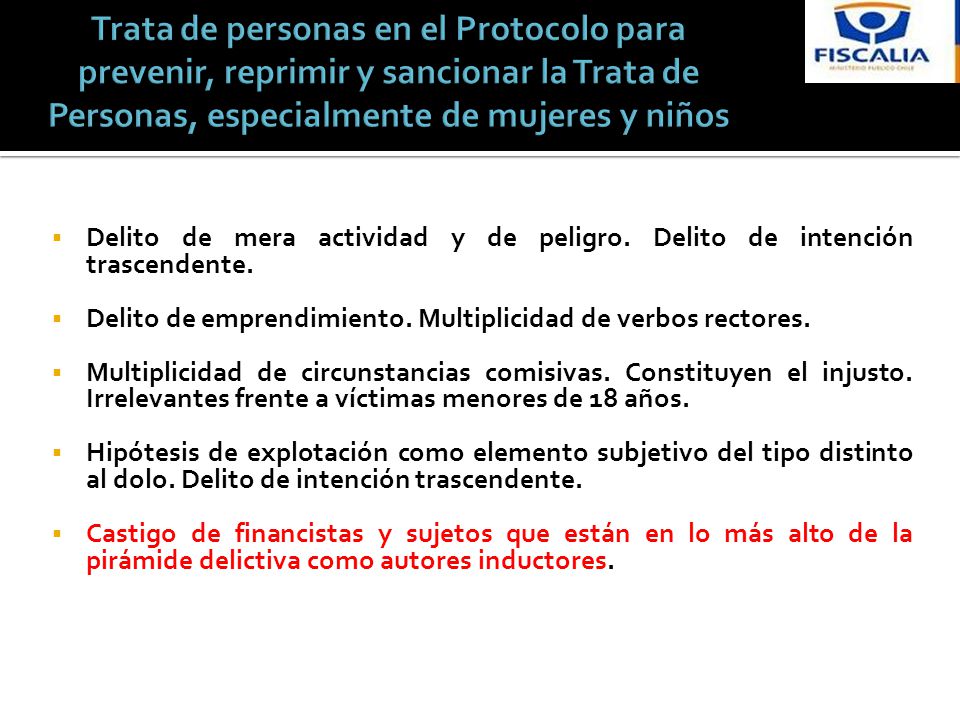 Trata de personas en el Protocolo para prevenir, reprimir y sancionar la Trata de Personas, especialmente de mujeres y niños