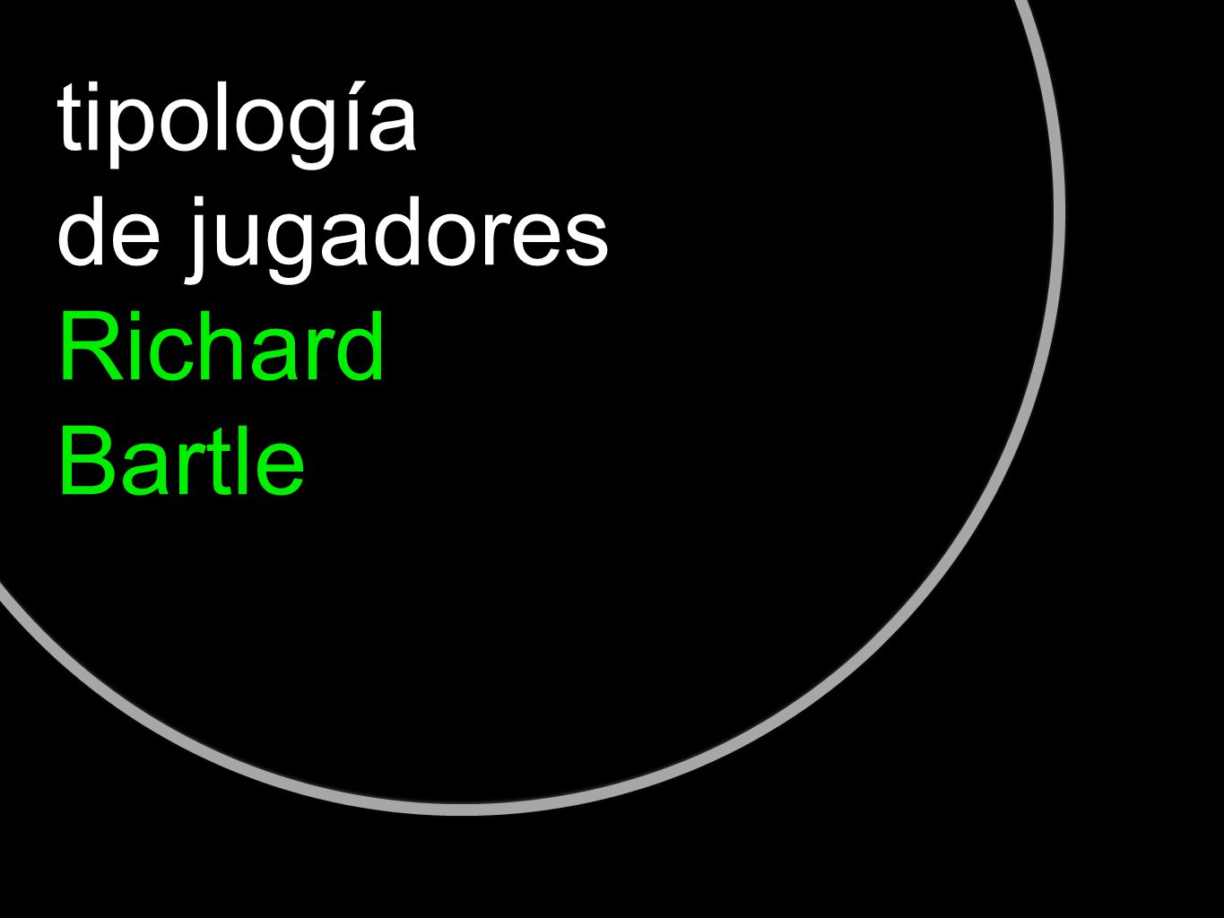tipología de jugadores Richard Bartle