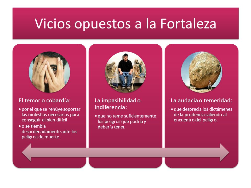 Vicios opuestos a la Fortaleza