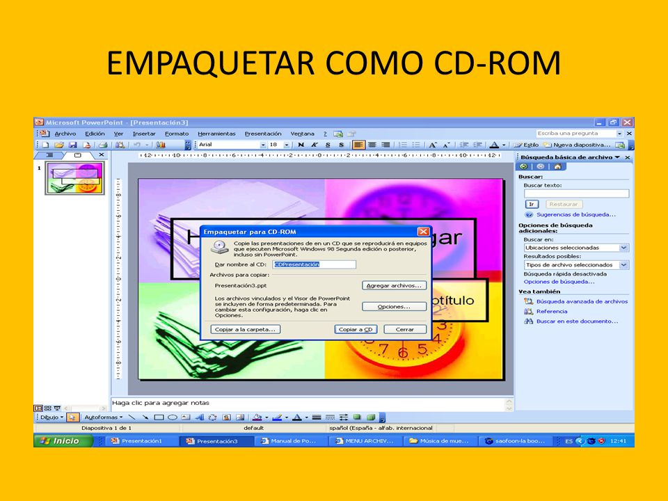 EMPAQUETAR COMO CD-ROM