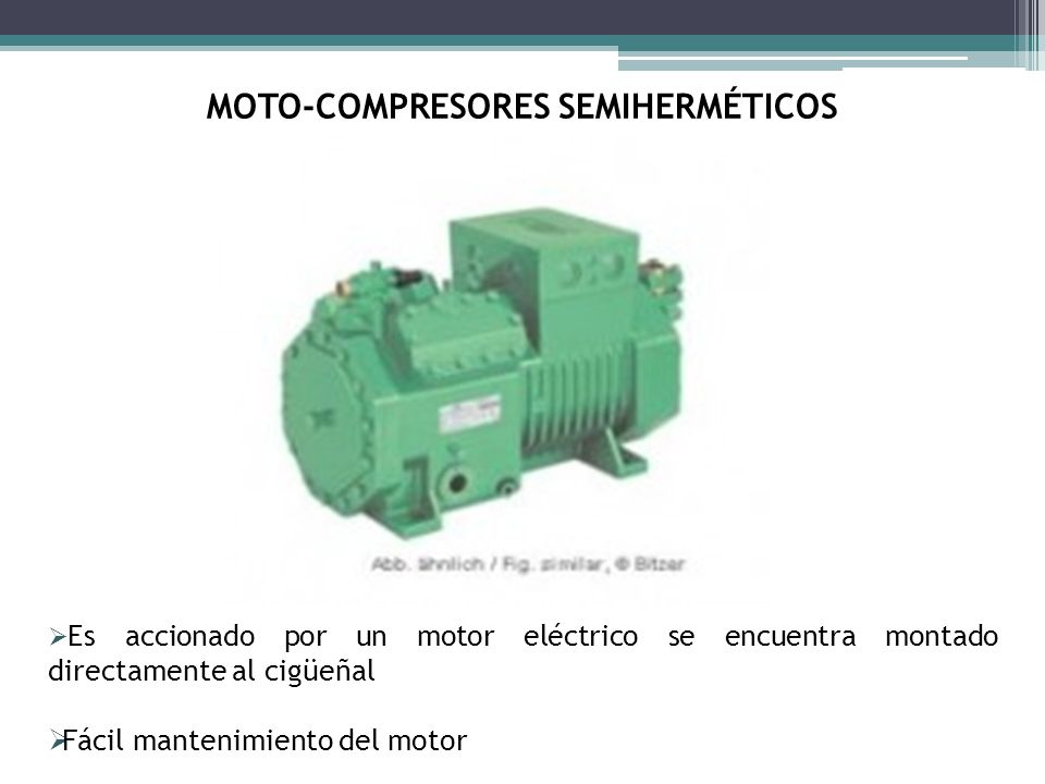 MOTO-COMPRESORES SEMIHERMÉTICOS