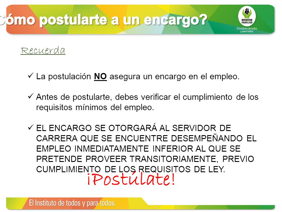 ¿Cómo postularte a un encargo