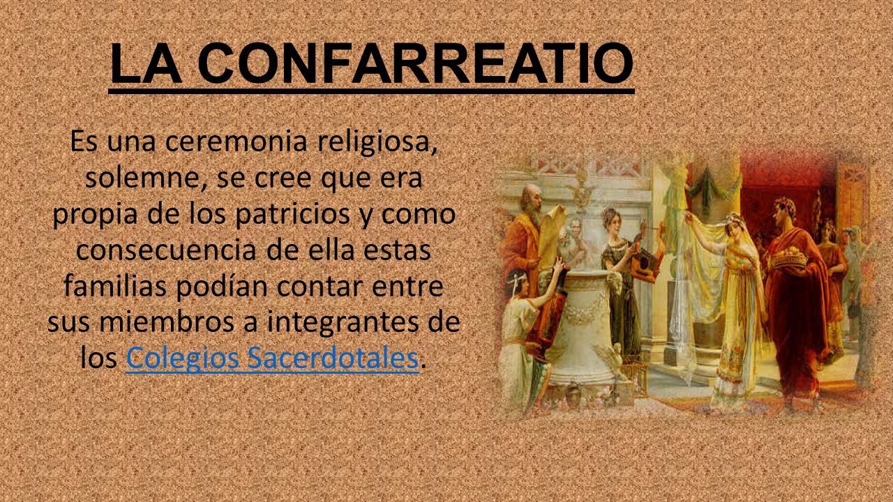 LA CONFARREATIO