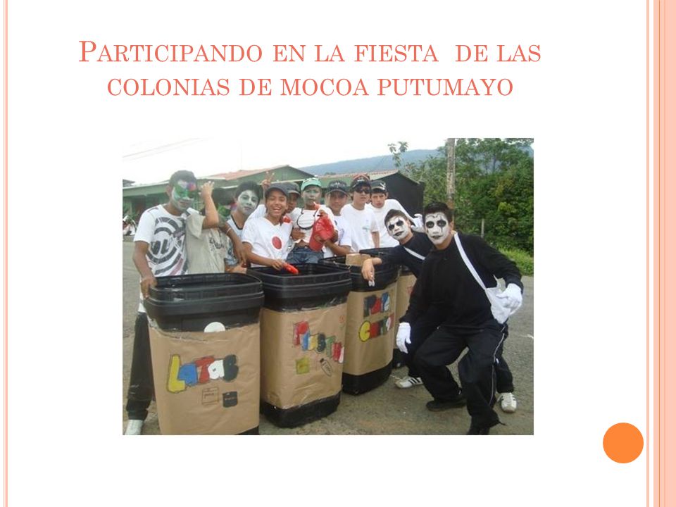 Participando en la fiesta de las colonias de mocoa putumayo