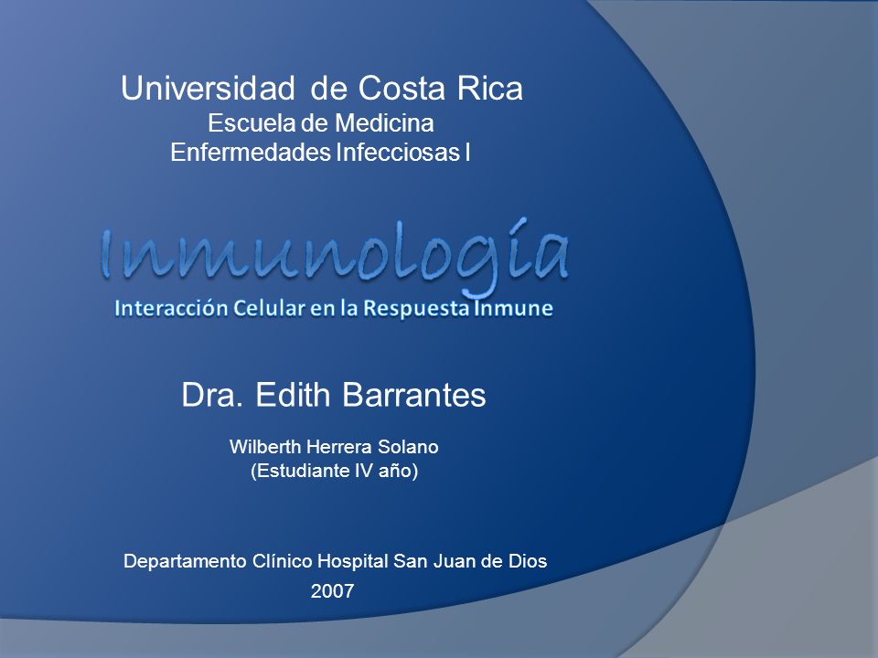 Inmunología Interacción Celular en la Respuesta Inmune