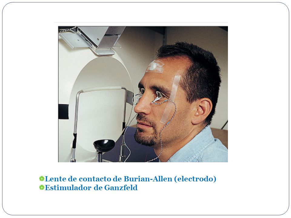 Lente de contacto de Burian-Allen (electrodo) Estimulador de Ganzfeld