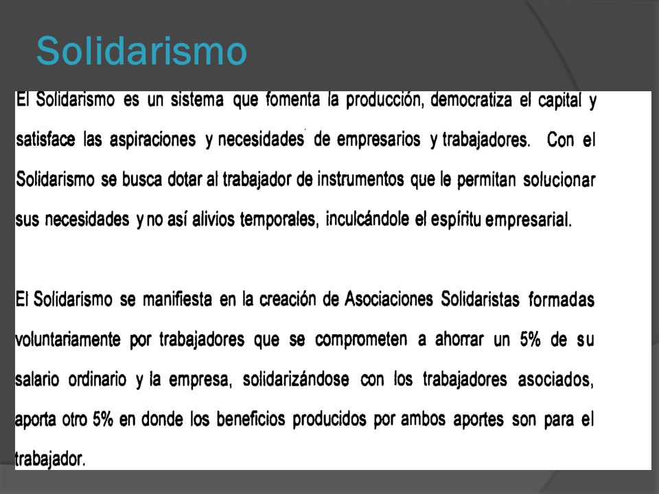 Solidarismo
