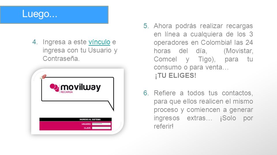 Luego...