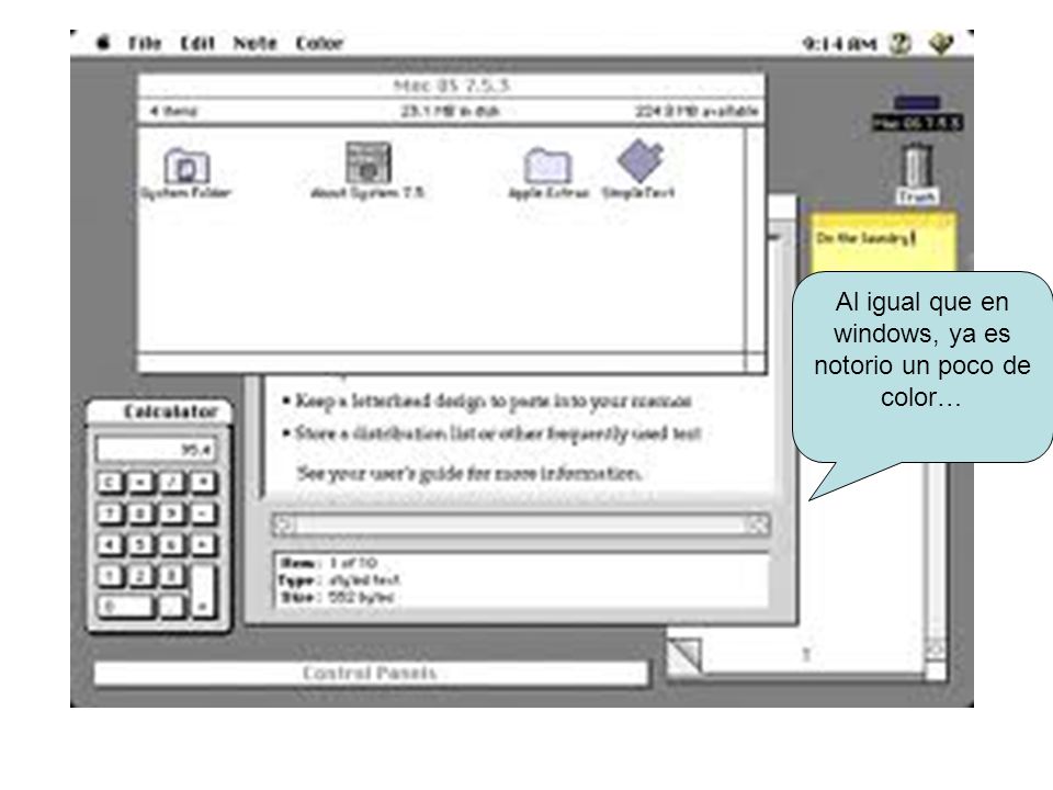 Al igual que en windows, ya es notorio un poco de color…