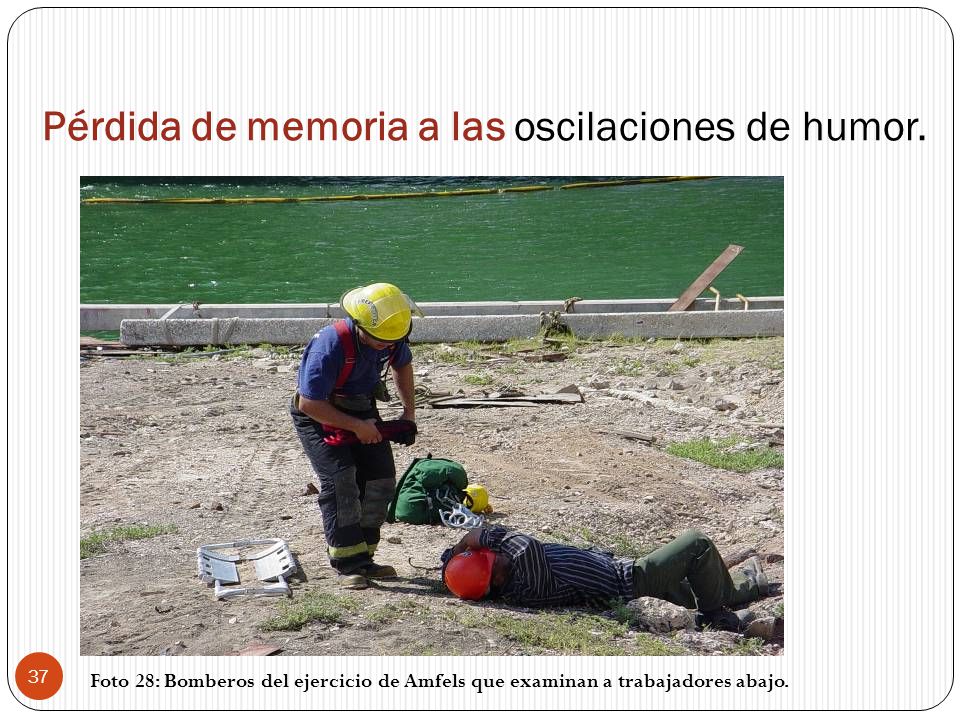 Pérdida de memoria a las oscilaciones de humor.