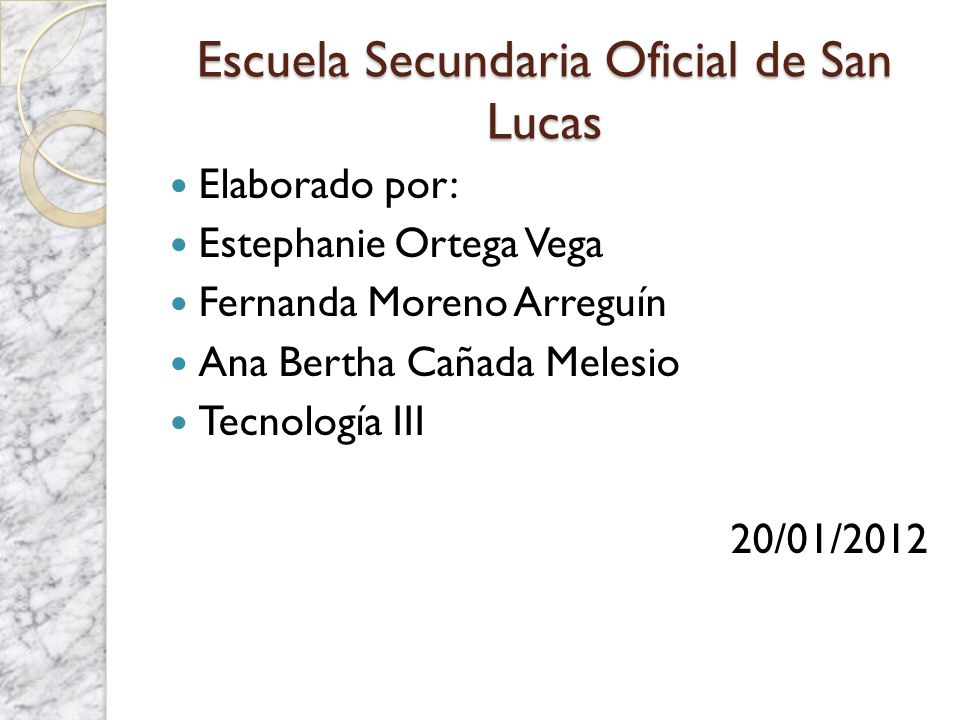 Escuela Secundaria Oficial de San Lucas