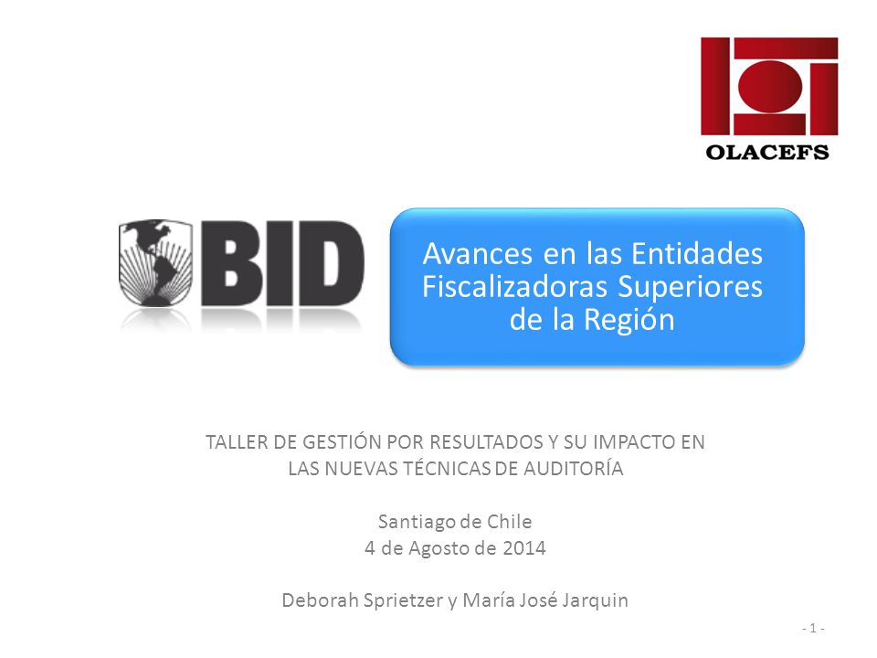 Avances en las Entidades Fiscalizadoras Superiores de la Región