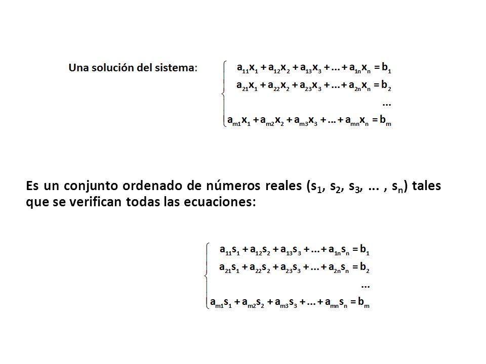 Es un conjunto ordenado de números reales (s1, s2, s3,
