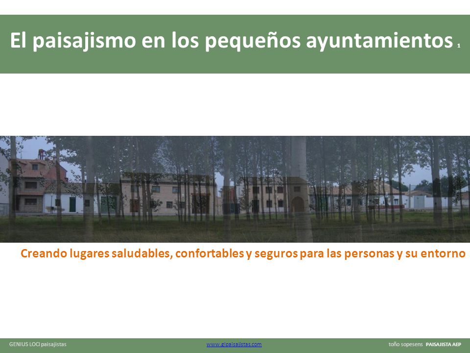 Creando lugares saludables, confortables y seguros para las personas y su entorno