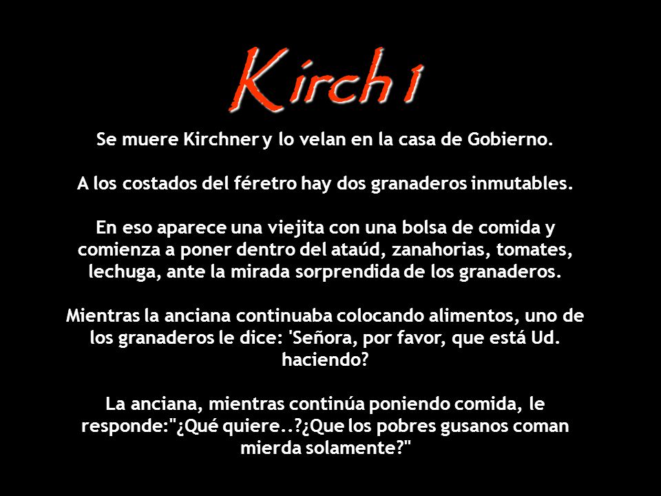 Kirch1 Se muere Kirchner y lo velan en la casa de Gobierno.