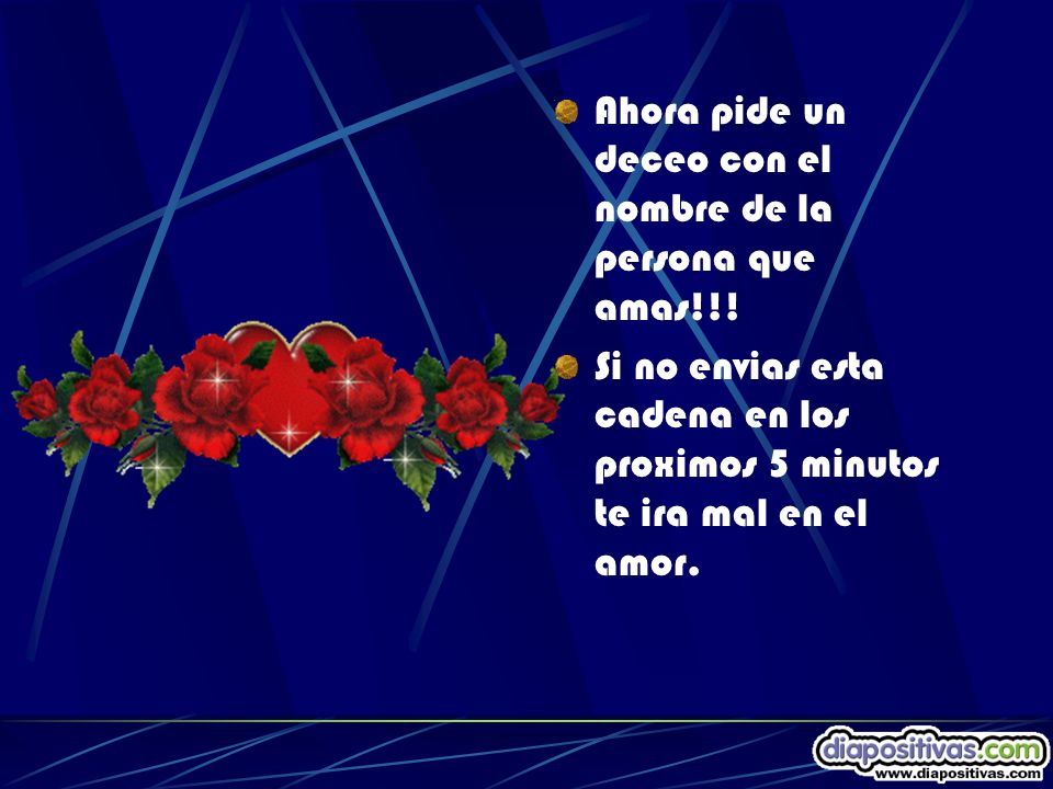 Ahora pide un deceo con el nombre de la persona que amas!!!