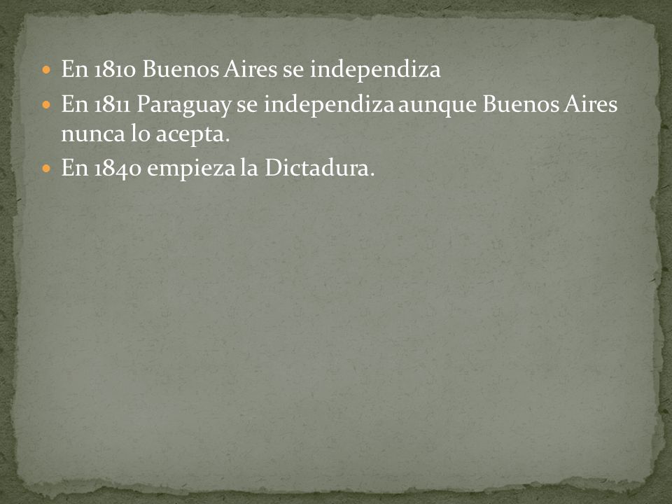 En 1810 Buenos Aires se independiza