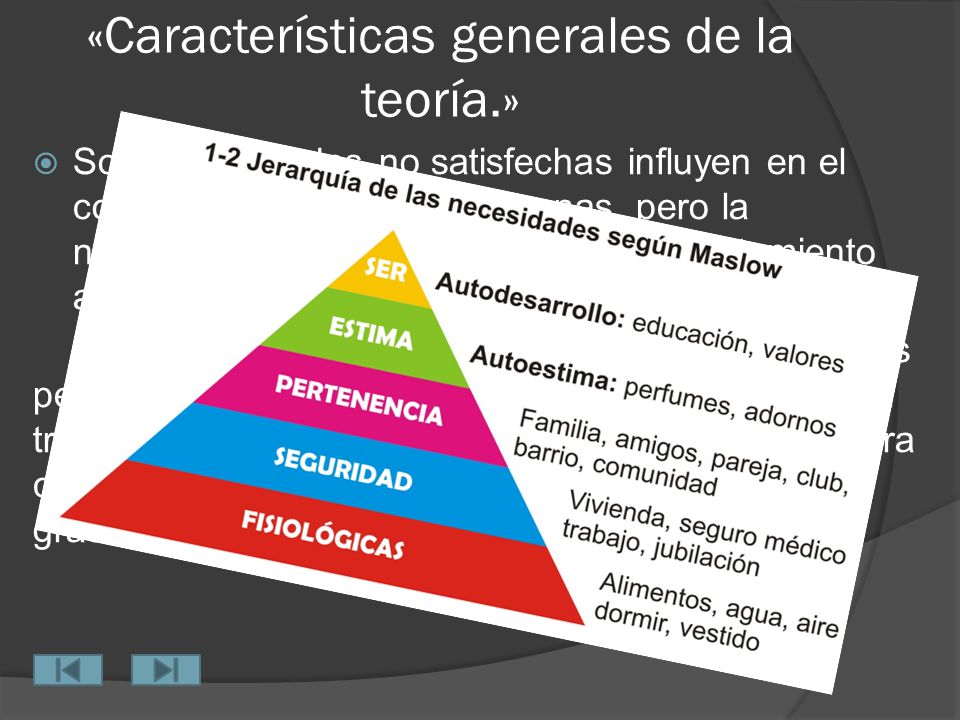 «Características generales de la teoría.»