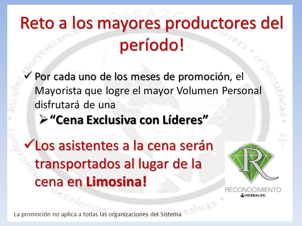 Reto a los mayores productores del período!
