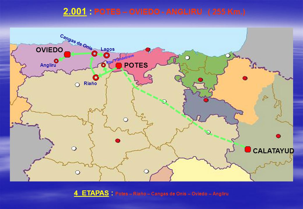 2.001 : POTES – OVIEDO - ANGLIRU ( 255 Km.)