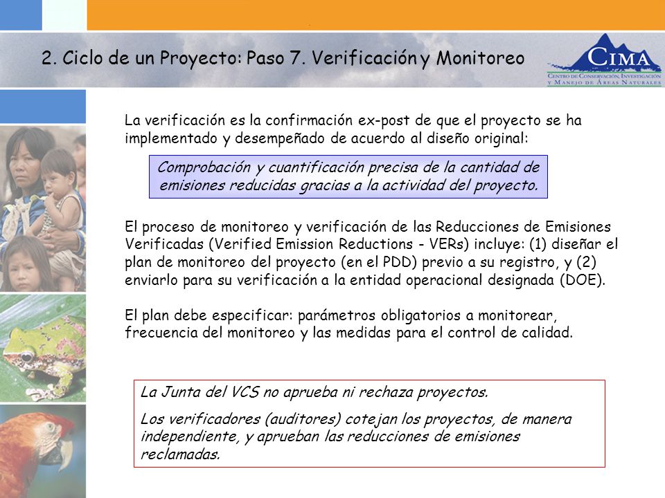2. Ciclo de un Proyecto: Paso 7. Verificación y Monitoreo