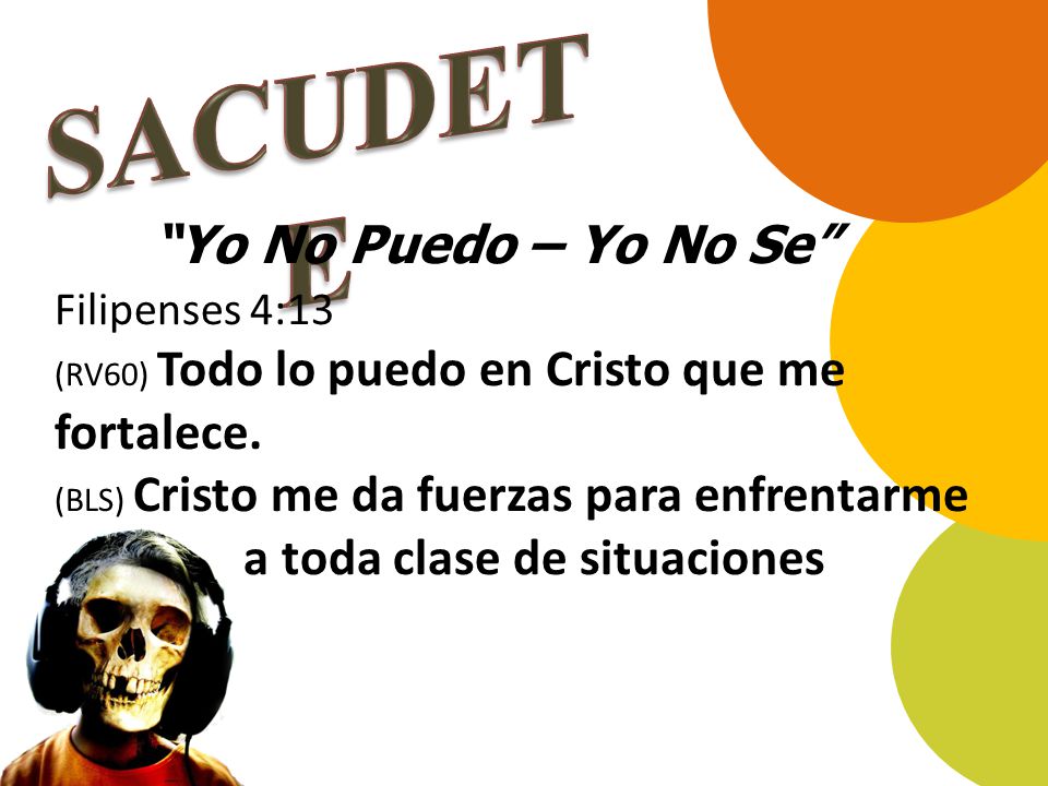 SACUDETE Yo No Puedo – Yo No Se a toda clase de situaciones