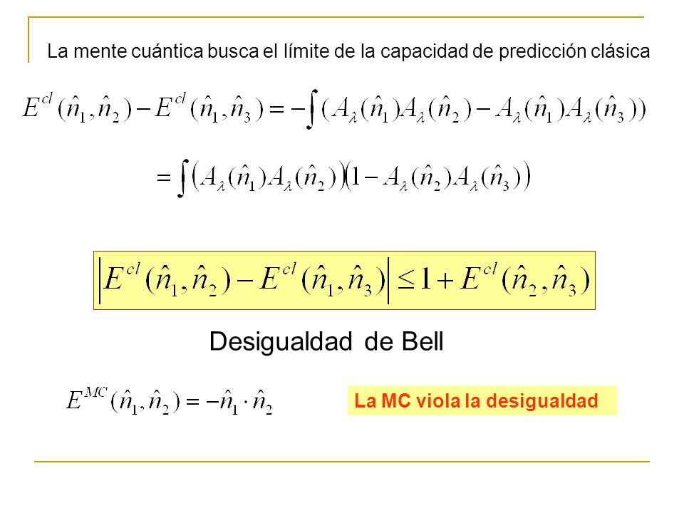 La mente cuántica busca el límite de la capacidad de predicción clásica