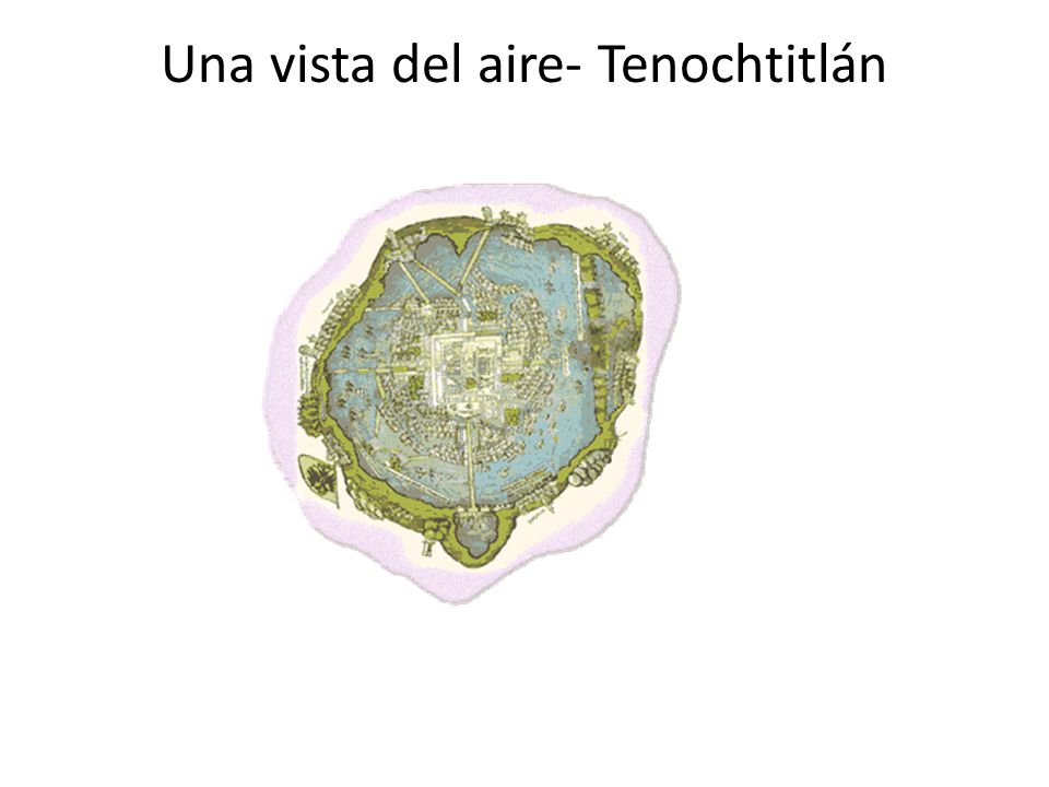 Una vista del aire- Tenochtitlán