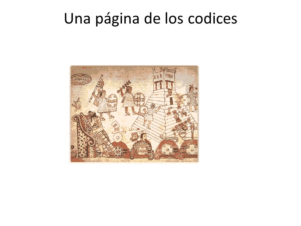 Una página de los codices