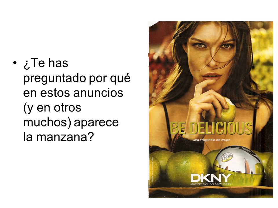 ¿Te has preguntado por qué en estos anuncios (y en otros muchos) aparece la manzana