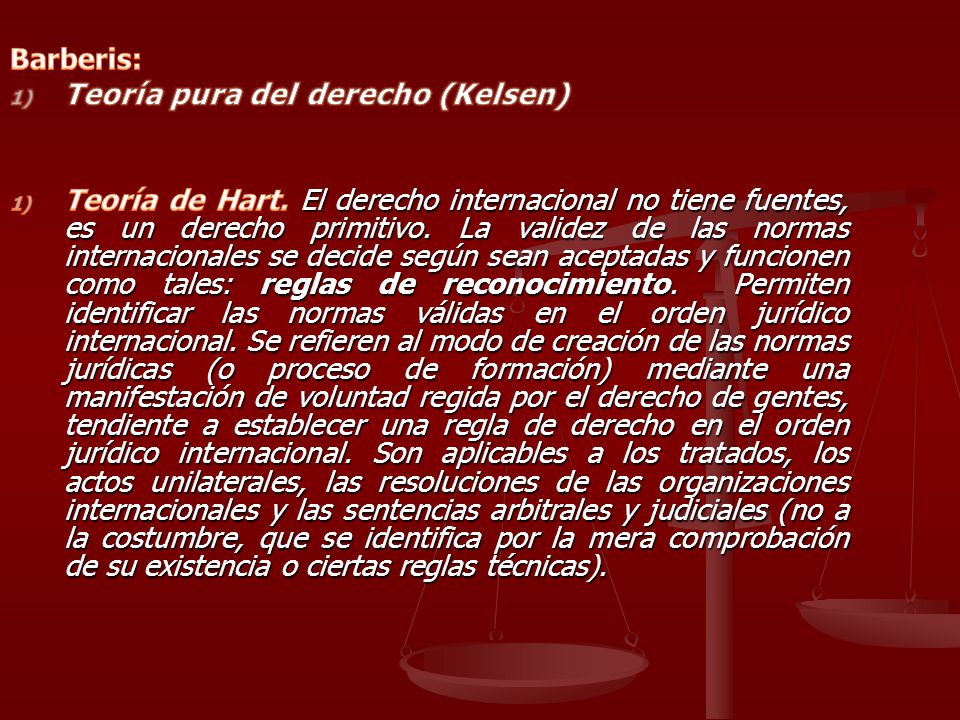 Barberis: Teoría pura del derecho (Kelsen)