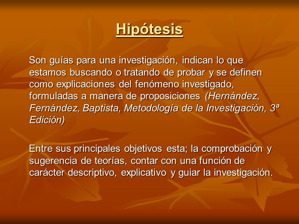 Hipótesis