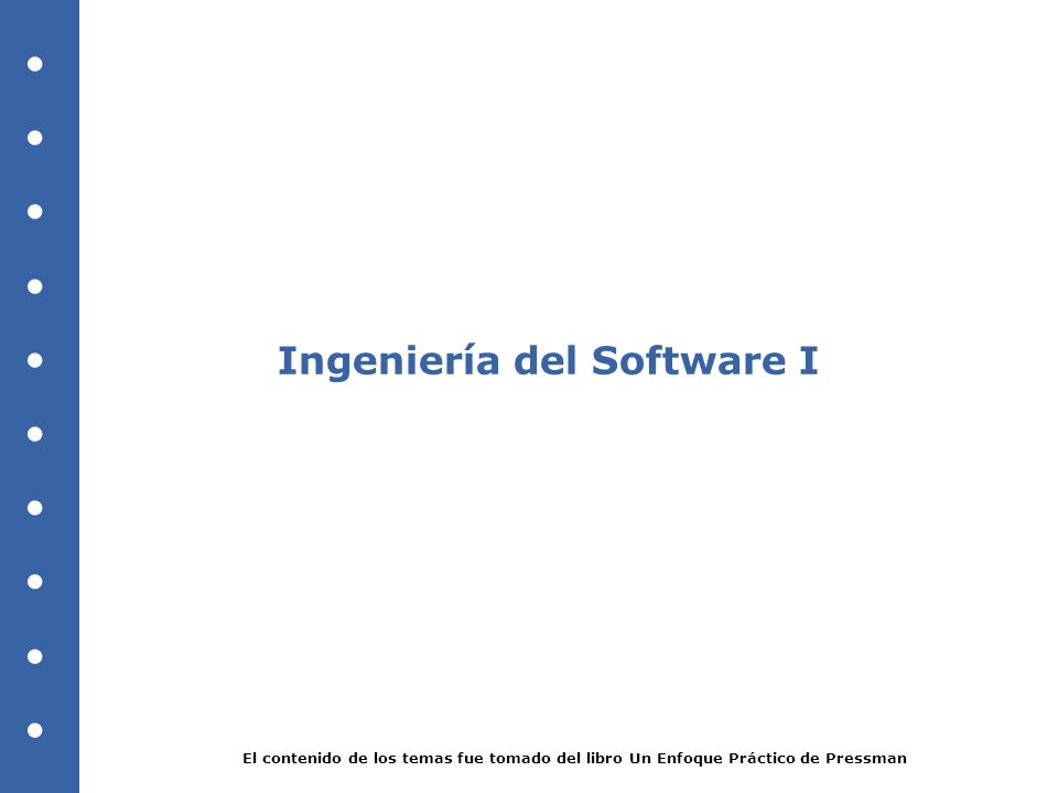 Ingeniería del Software I