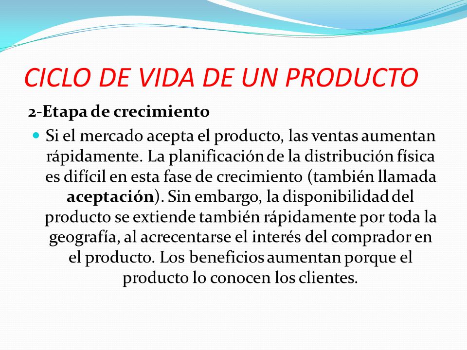 CICLO DE VIDA DE UN PRODUCTO