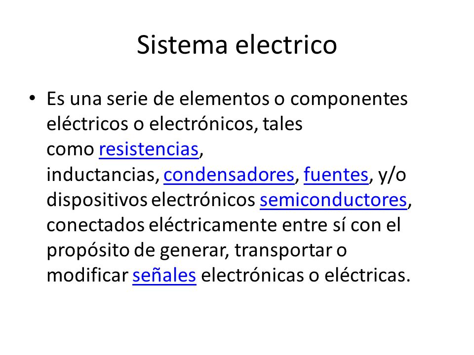 Sistema electrico