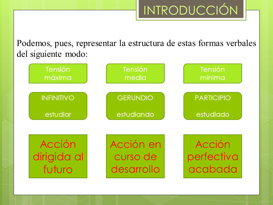 INTRODUCCIÓN Acción dirigida al futuro Acción en curso de desarrollo