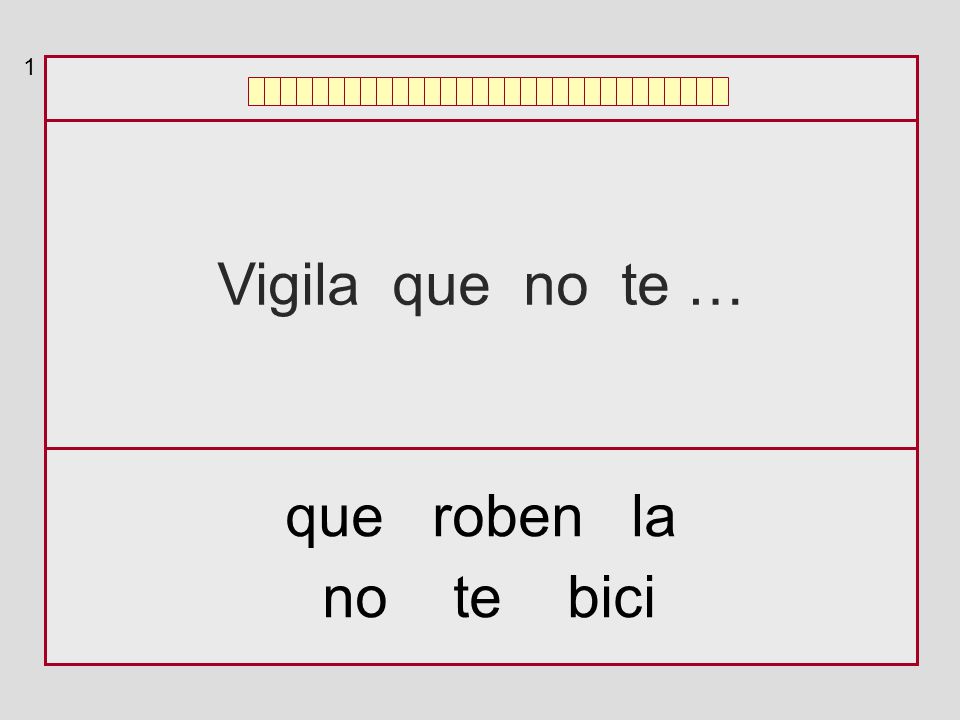 1 Vigila que no te … que roben la no te bici