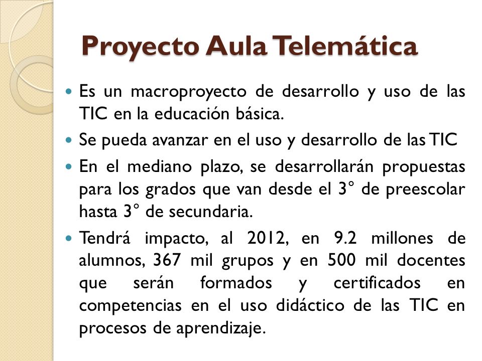 Proyecto Aula Telemática