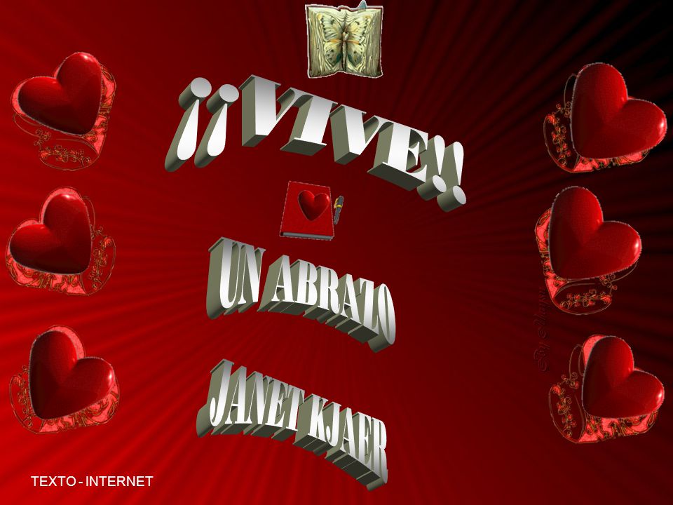 ¡¡VIVE!! UN ABRAZO JANET KJAER TEXTO - INTERNET