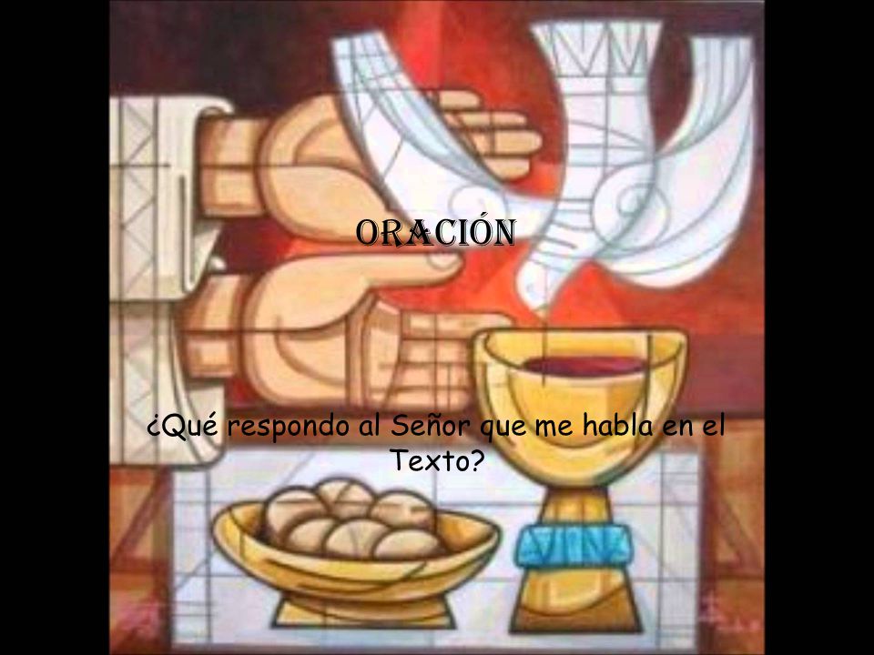 ¿Qué respondo al Señor que me habla en el Texto