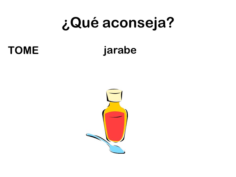 ¿Qué aconseja TOME jarabe