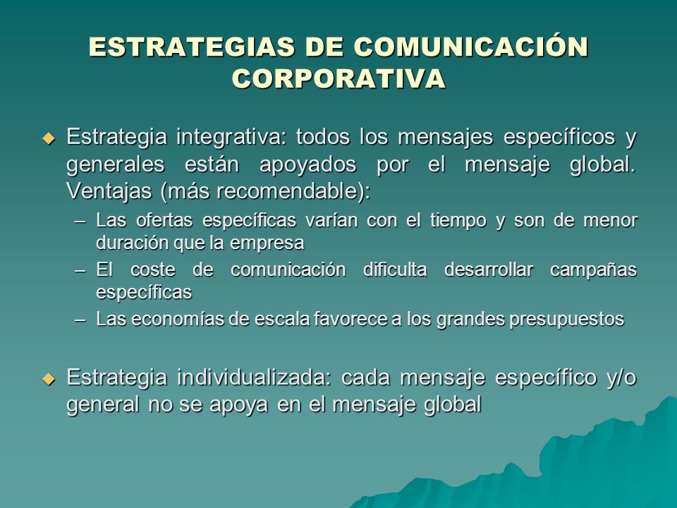 ESTRATEGIAS DE COMUNICACIÓN CORPORATIVA