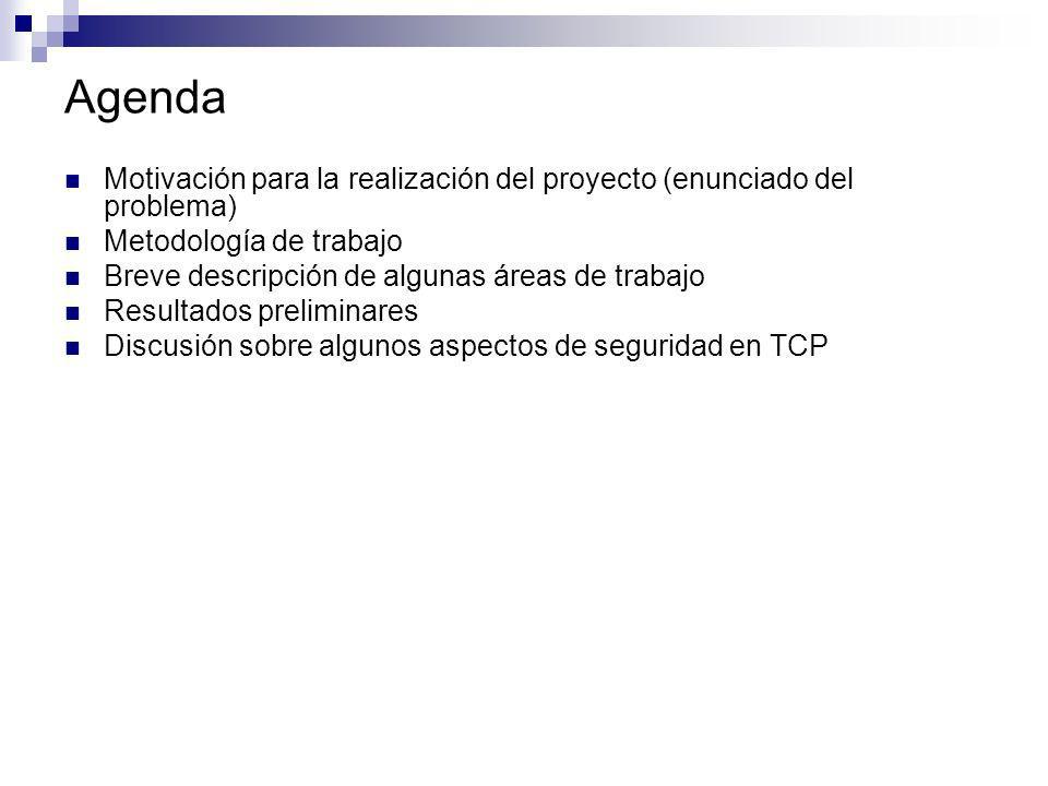 Agenda Motivación para la realización del proyecto (enunciado del problema) Metodología de trabajo.