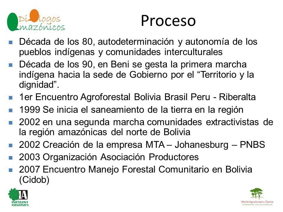 Proceso Década de los 80, autodeterminación y autonomía de los pueblos indígenas y comunidades interculturales.