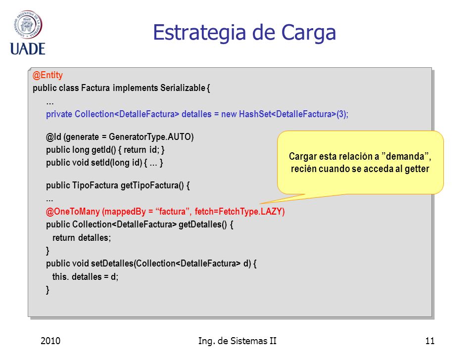 Cargar esta relación a demanda , recién cuando se acceda al getter