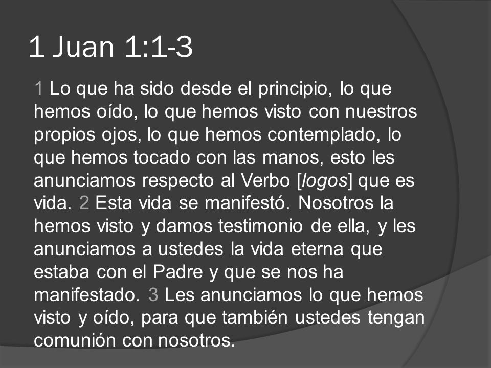 1 Juan 1:1-3